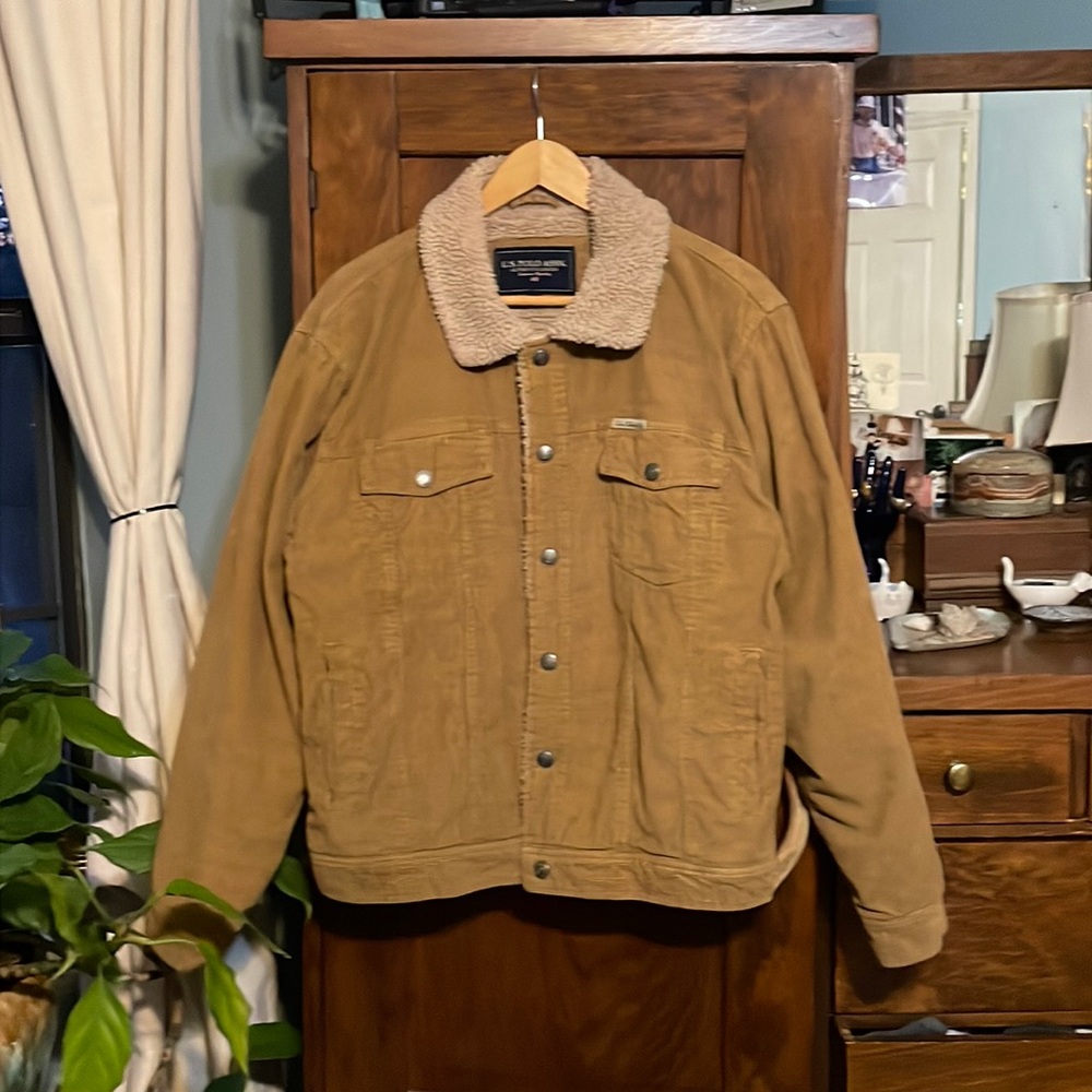 Vintage Polo Corduroy trucker jacket.